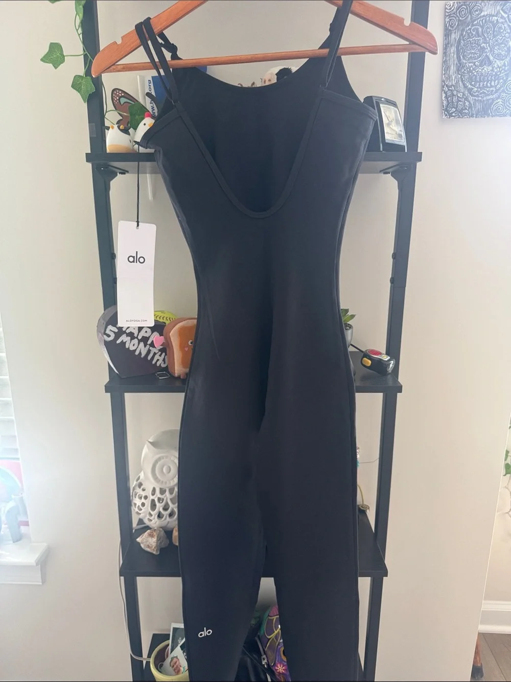 ALO Yoga Black Sleeveless Slim Jumpsuit Size XS